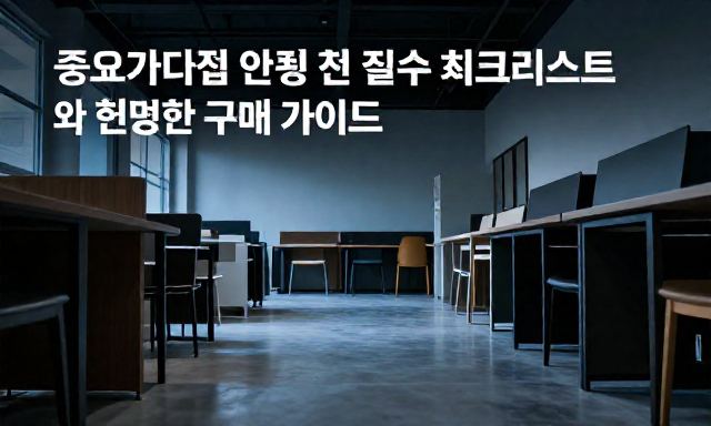 중고가구점 관련 이미지 - 중고가구점 방문 전 필수 체크리스트 및 현명한 구매 가이드